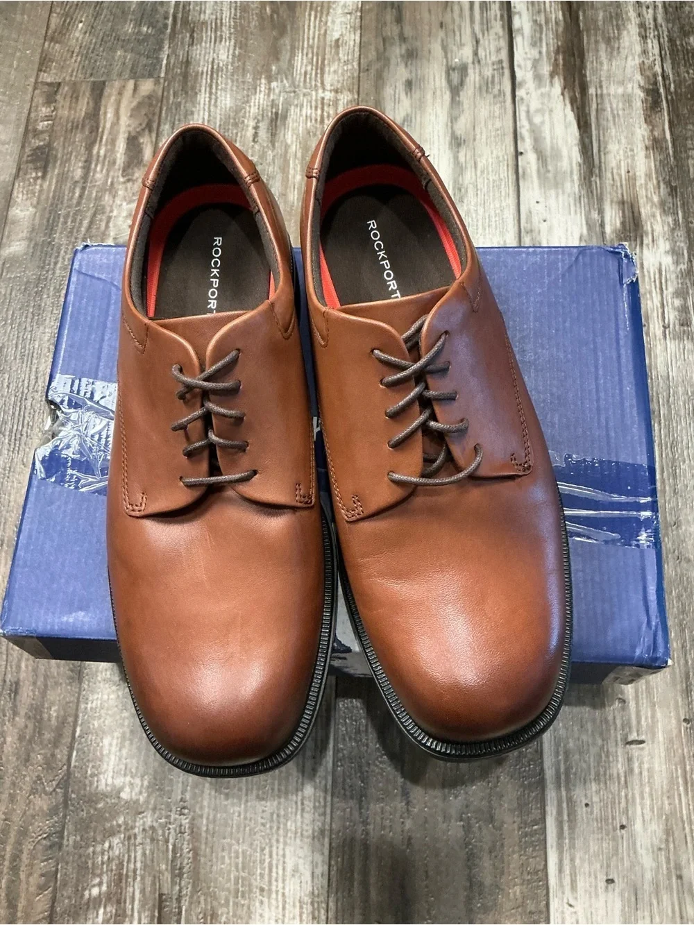 Rockport Classic Men's Brown Derby Shoes Size XW